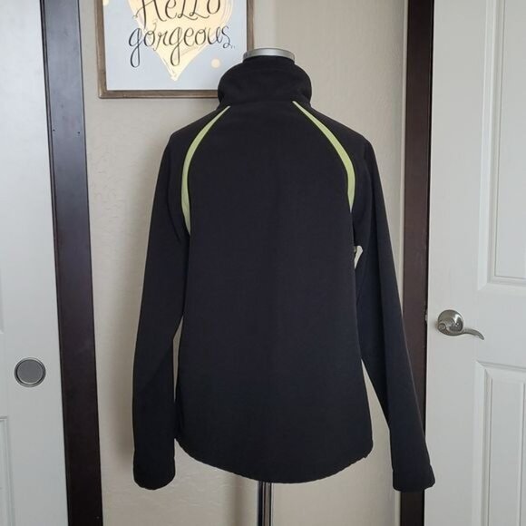 Free Country M Black & Lime Green Full-Zip Jacket - Picture 4 of 7
